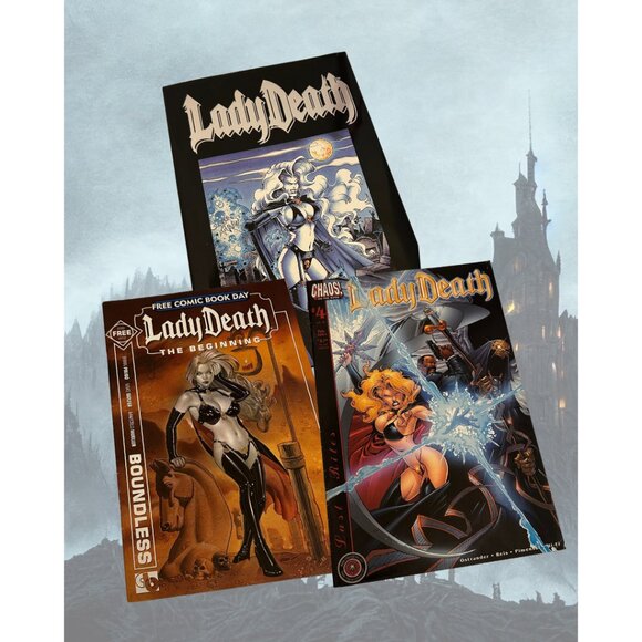 💀 Lady Death Collector Set | Chaos! Comics | Vintage Comic Lot - Picture 1 of 12